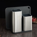 Kitchen Tool Holder Stainless Steel Detachable Drain Tray