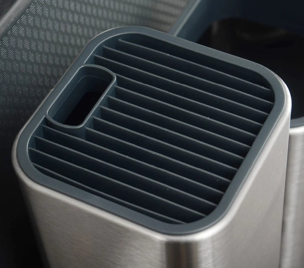 Kitchen Tool Holder Stainless Steel Detachable Drain Tray