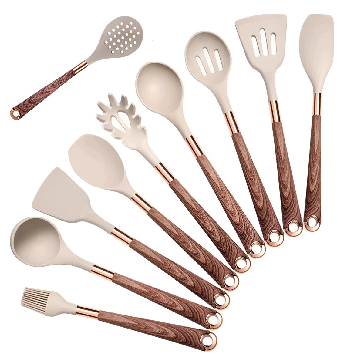 Kitchen Utensil Set 10-Piece Heat-Resistant Silicone