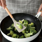 Kitchen Utensil Set 12-Piece Heat-Resistant Silicone Wooden Handles