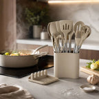Kitchen Utensil Set 13-Piece Heat-Resistant Silicone With Holder