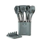 Kitchen Utensil Set 13-Piece Heat-Resistant Silicone With Holder
