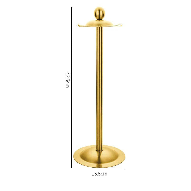 Kitchen Utensil Set 304 Stainless Steel Gold-Plated Hook Stand