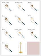 Kitchen Utensil Set 304 Stainless Steel Gold-Plated Hook Stand
