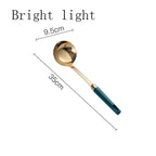 Kitchen Utensil Set 304 Stainless Steel Gold-Plated Hook Stand