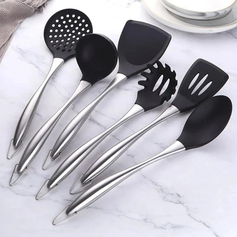 Kitchen Utensil Set 6-Piece Stainless Steel & Non-Stick