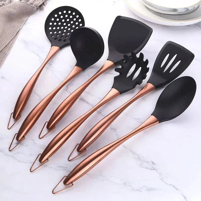 Kitchen Utensil Set 6-Piece Stainless Steel & Non-Stick