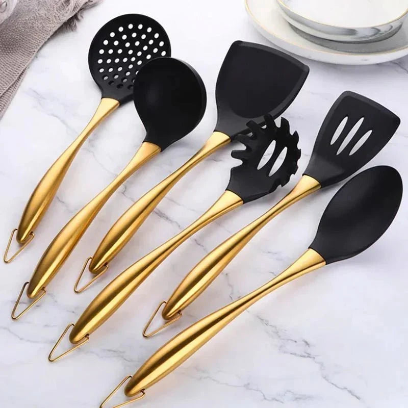 Kitchen Utensil Set 6-Piece Stainless Steel & Non-Stick