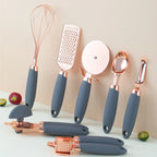 Kitchen Utensil Set 7-Piece Stainless Steel Cutlery Rack