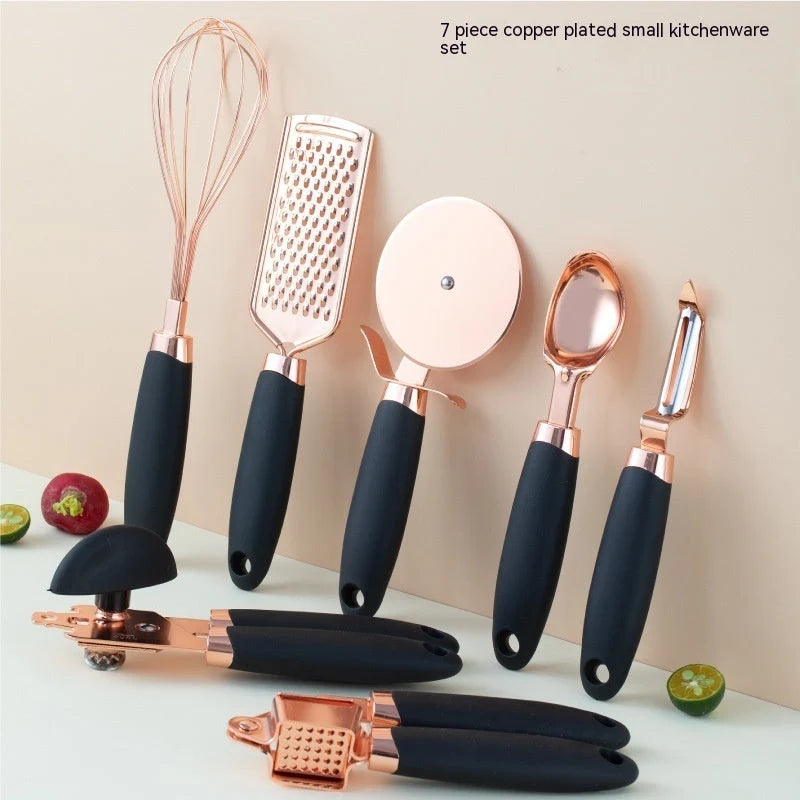 Kitchen Utensil Set 7-Piece Stainless Steel Cutlery Rack