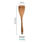 Kitchen Utensil Set Acacia Wood Non-Scratch Stand