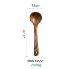 Kitchen Utensil Set Acacia Wood Non-Scratch Stand