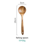 Kitchen Utensil Set Acacia Wood Non-Scratch Stand