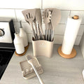 Kitchen Utensil Set Heat-Resistant Silicone 12-Piece With Bucket