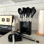 Kitchen Utensil Set Heat-Resistant Silicone 12-Piece With Bucket