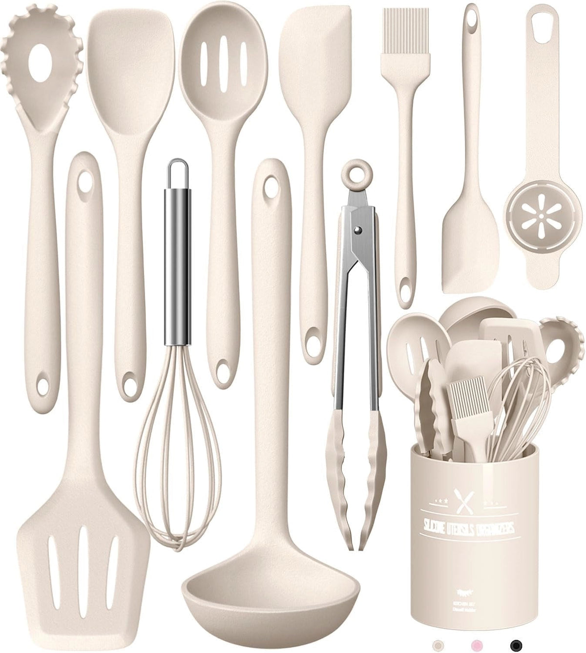 Kitchen Utensil Set Non-Stick Heat-Resistant Silicone 12-Piece
