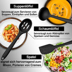 Kitchen Utensil Set Non-Stick Heat-Resistant Silicone 12-Piece