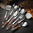 Kitchen Utensil Set Stainless Steel Dishwasher Safe 5-Piece