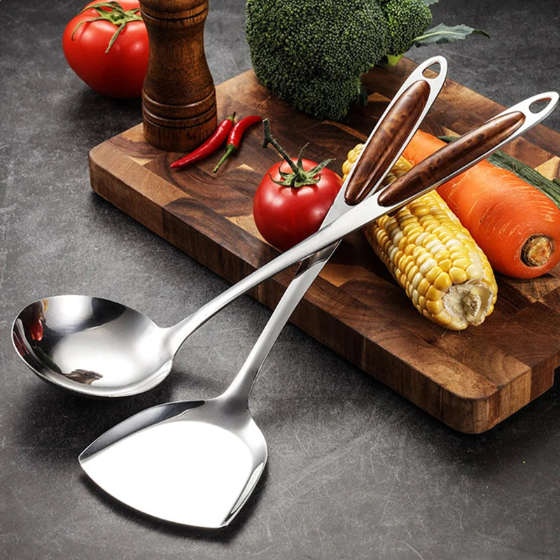 Kitchen Utensil Set Stainless Steel Dishwasher Safe 5-Piece