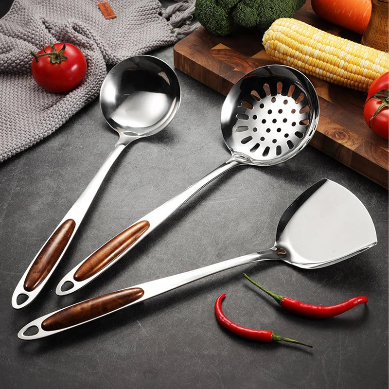 Kitchen Utensil Set Stainless Steel Dishwasher Safe 5-Piece