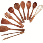 Kitchen Utensil Set Teak Wood Non-Scratch