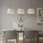 Kitchen Wall Clock Cutlery-Inspired Silent Metal