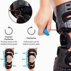 Knee Brace Adjustable Stabilizing Support Secure Fit