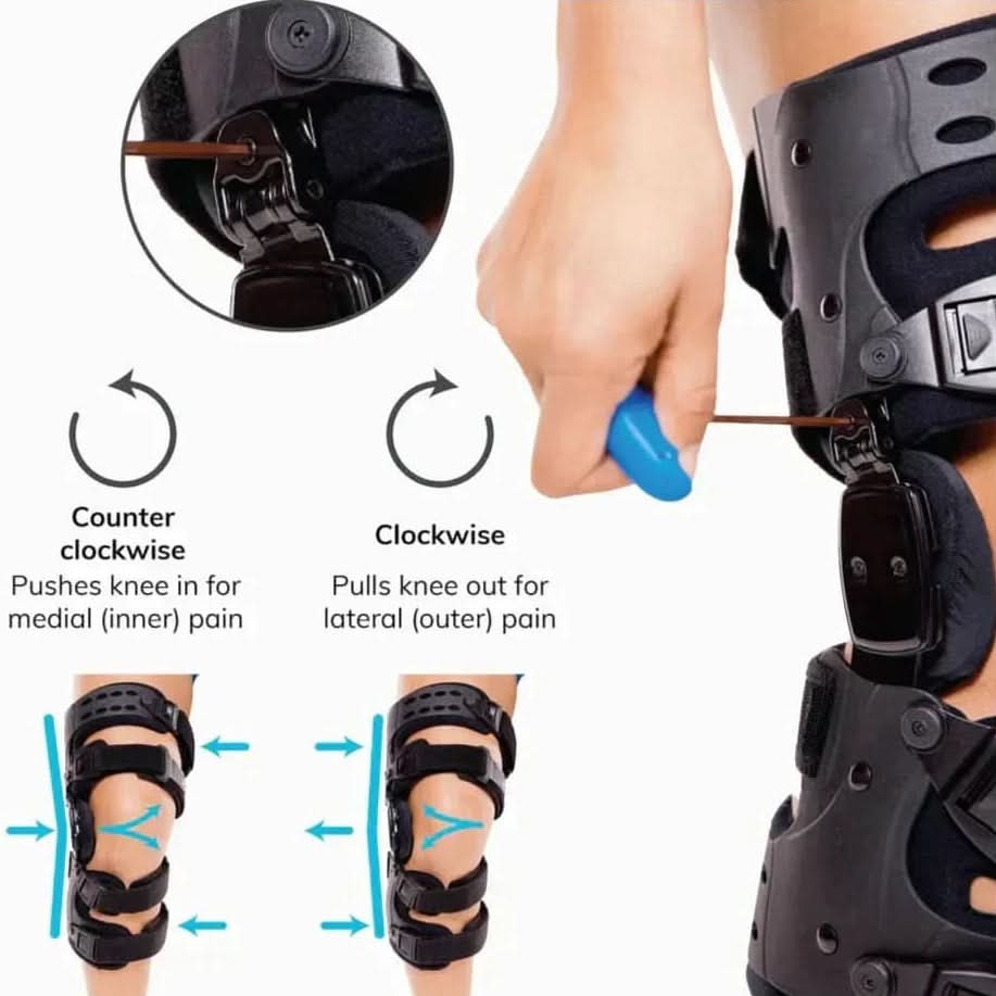Knee Brace Adjustable Stabilizing Support Secure Fit