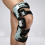 Knee Brace Double Hinge Adjustable Straps & Padded Lining