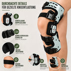 Knee Brace Double Hinge Adjustable Straps & Padded Lining