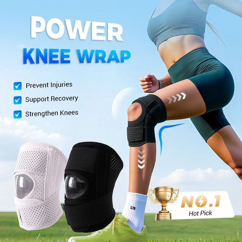 Knee Brace Open Patella Adjustable Compression