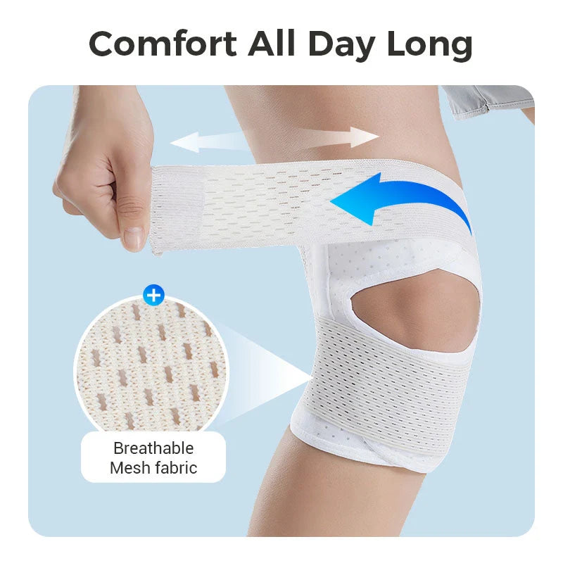 Knee Brace Open Patella Adjustable Compression