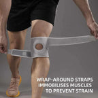 Knee Brace Open Patella Silicone Ring & Dual Stabilizers
