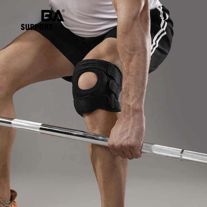 Knee Brace Open Patella Silicone Ring & Dual Stabilizers