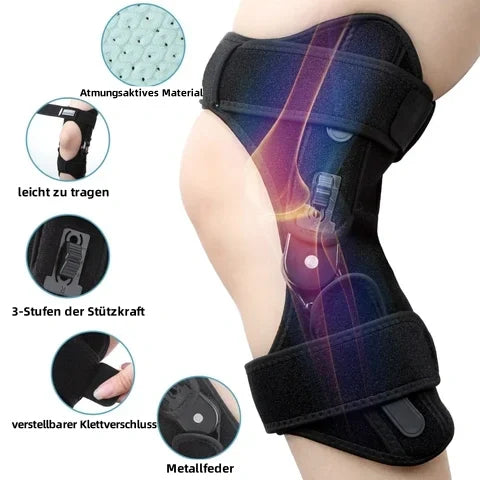 Knee Brace Triple-Spring Shock Absorption Adjustable Straps & Breathable
