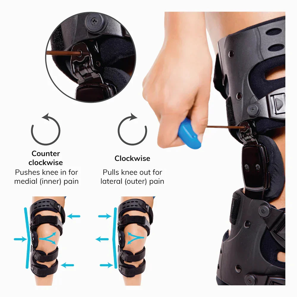 Knee Brace Unloader Adjustable Stainless Steel Hinges