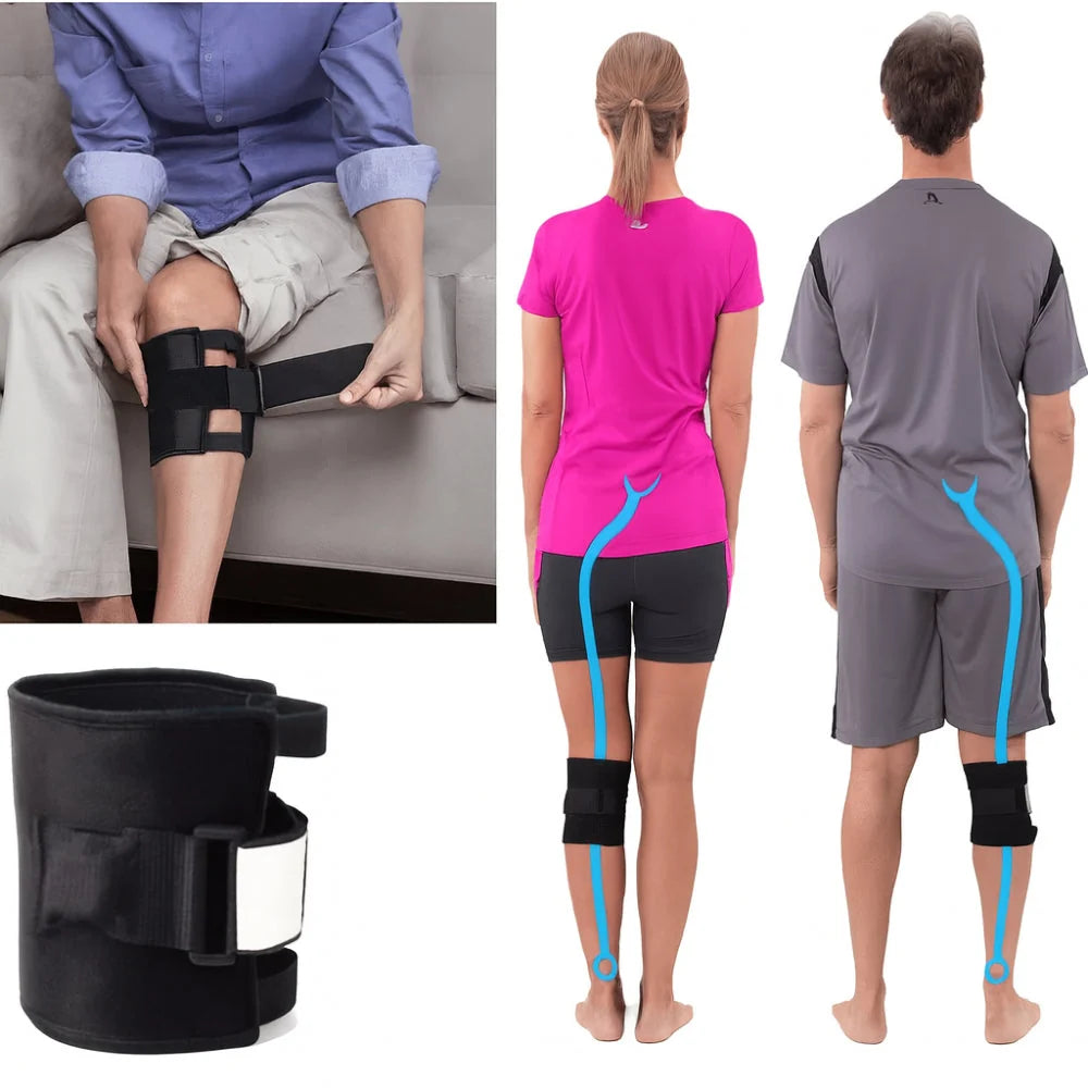 Knee Compression Wrap Adjustable Cushioned Pressure Pad