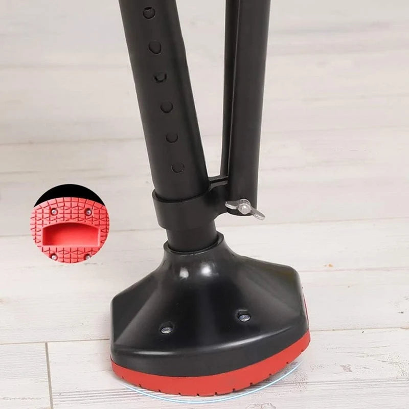 Knee Crutch Hands-Free Padded Adjustable Height