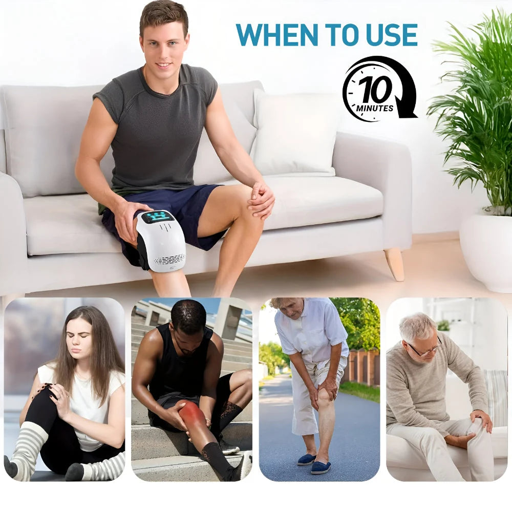 Knee Heating Pad Cordless USB Rechargeable Adjustable Heat