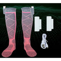 Knee-High Heated Socks Rechargeable Thermal Battery Pockets