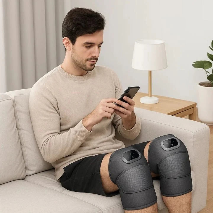 Knee Massager Cordless Vibration & Heat USB-C Rechargeable