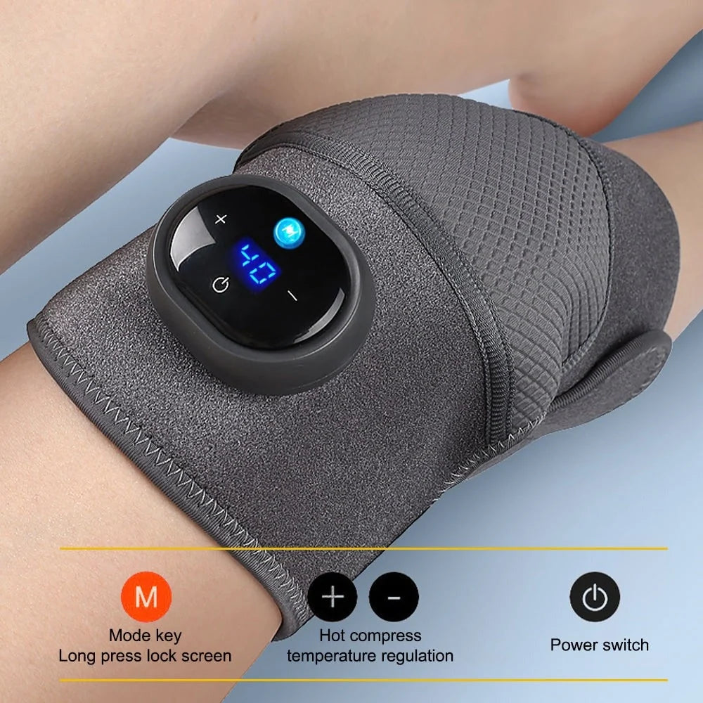 Knee Massager Cordless Vibration & Heat USB-C Rechargeable