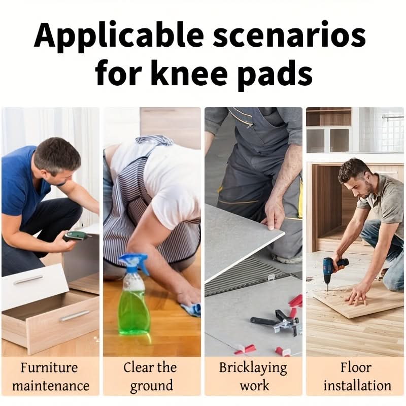 Knee Pads Padded Flexible Foam Adjustable Straps