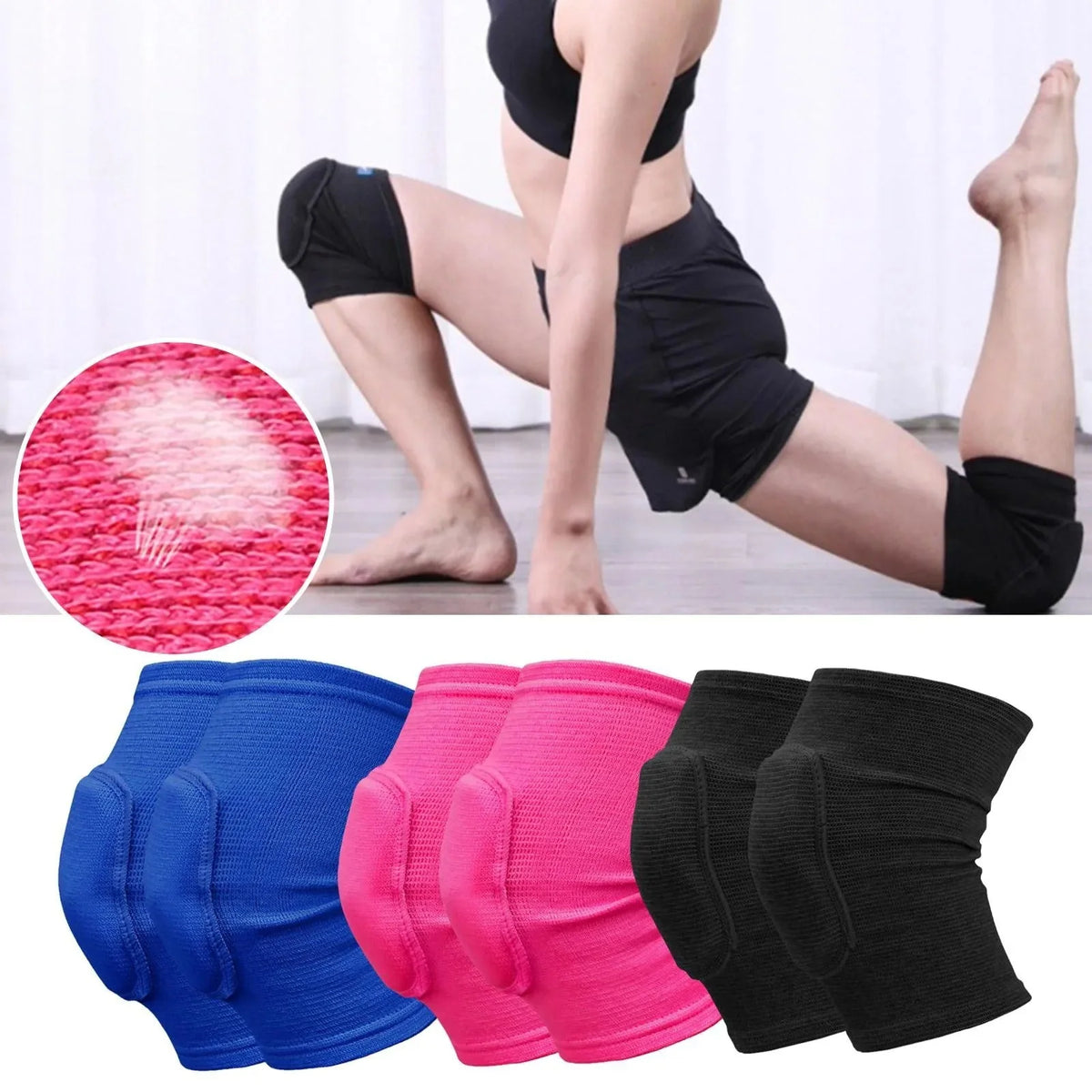 Knee Pads Thick EVA Foam Elastic Non-Slip