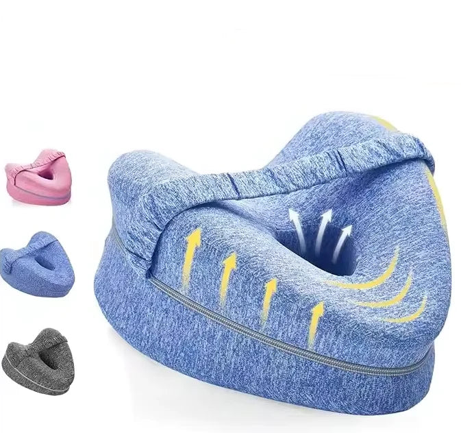 Knee Pillow Contoured Memory Foam Adjustable Strap