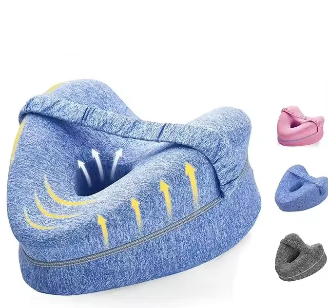 Knee Pillow Contoured Memory Foam Adjustable Strap
