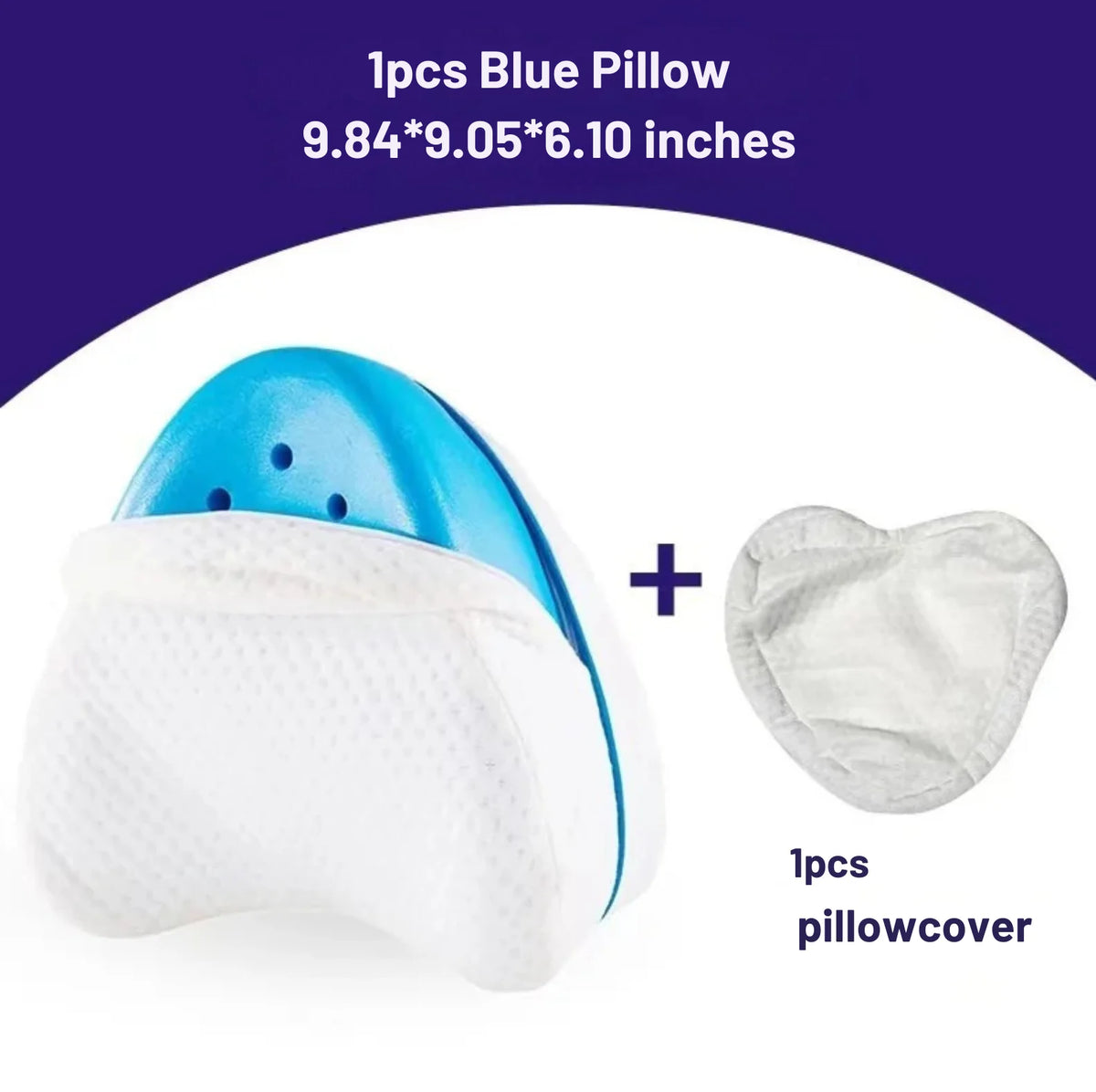 Knee Pillow Ergonomic Memory Foam Removable Cover