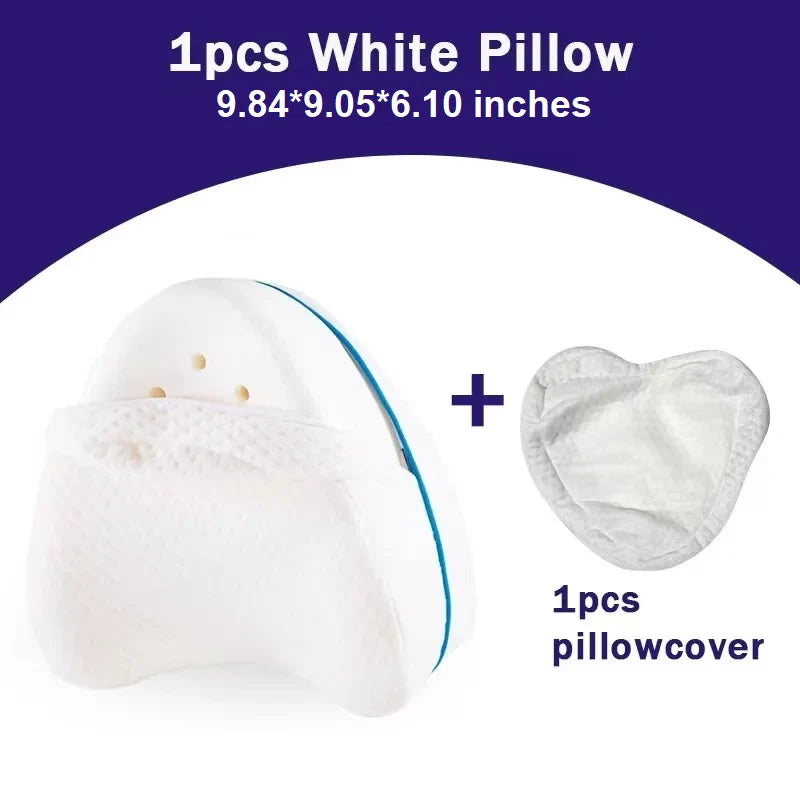 Knee Pillow Ergonomic Memory Foam Removable Cover