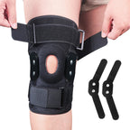 Knee Support Brace Hinged Side Stabilizers Compression Straps