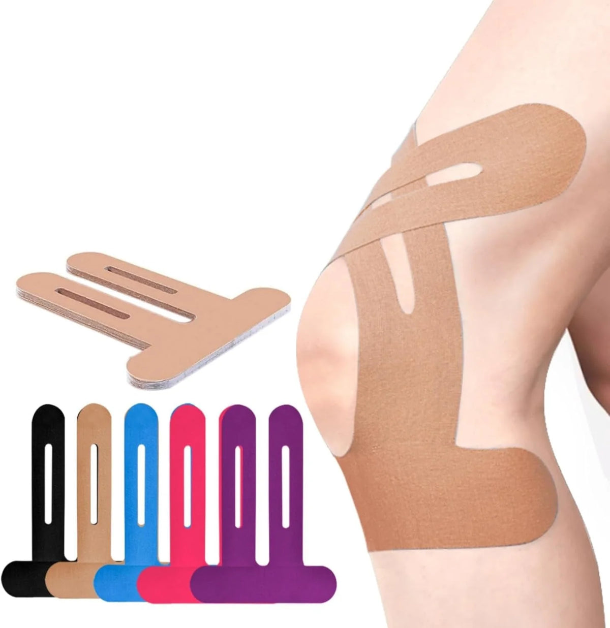 Knee Tape Pre-Cut Zoned Stabilizing Waterproof